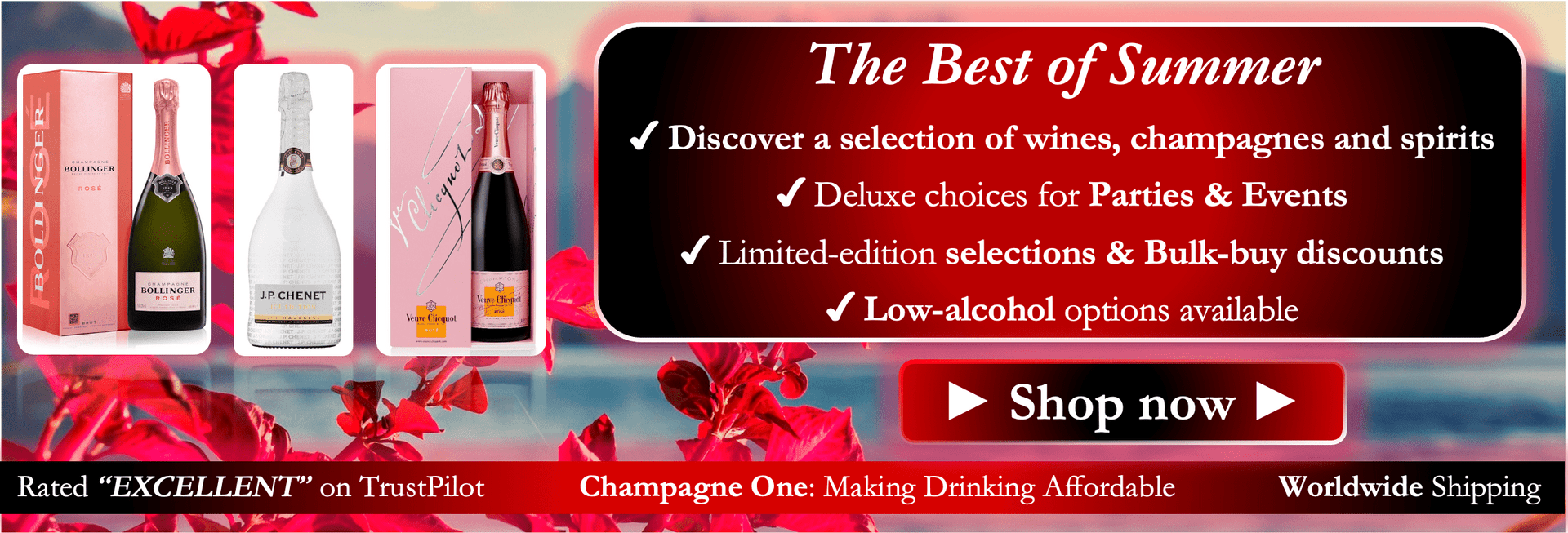 Wien for summer, wine for parties, cheap vodka