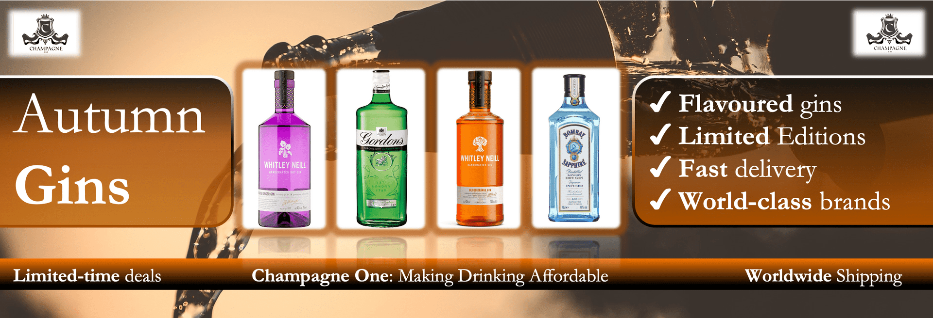 Gin, flavoured gin, gin deals, gin delivered