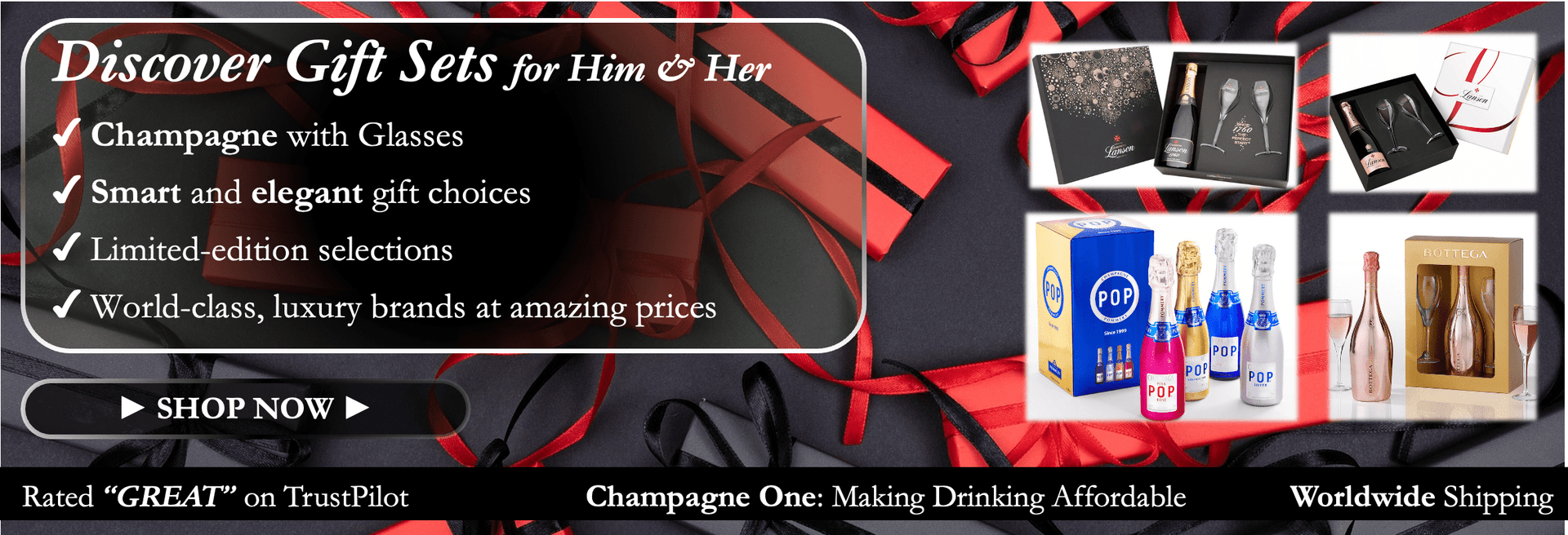 Gifts for boyfriend, gifts for girlfriend, alcohol gifts, wine gifts, champagne presents