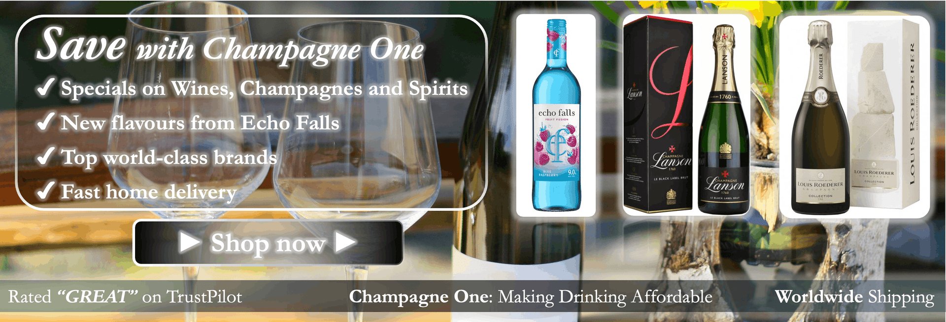 Wine delivered, echo falls, cheap wine, cheap alcohol