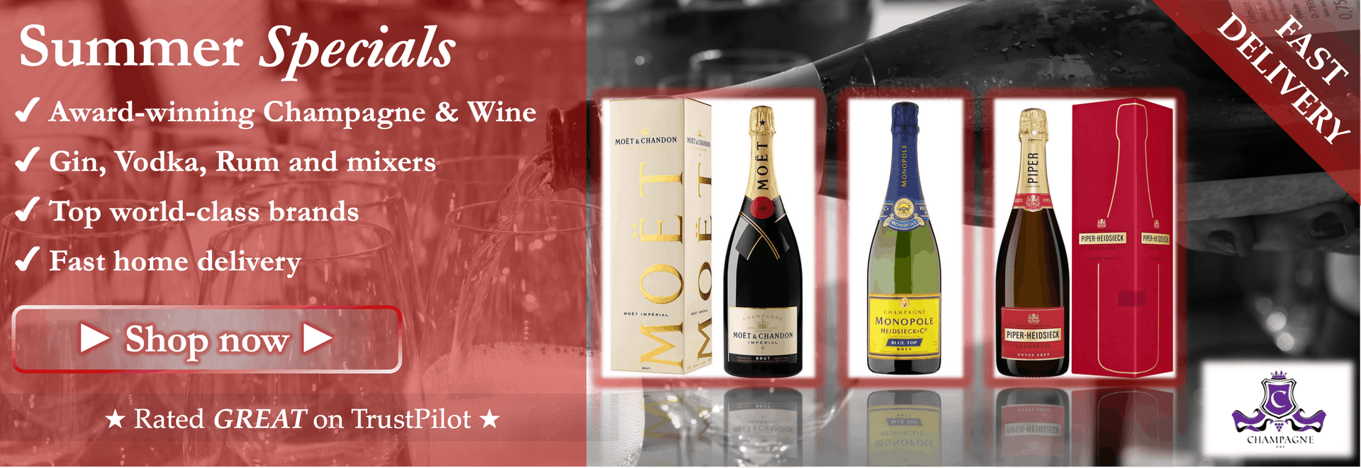 Cheap champagne, cheap gin, gin for delivery, wine for delivery, wine near me