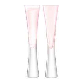 LSA Moya Champagne Flutes Blush (Set of 2) LSA Moya Champagne Flutes Blush (Set of 2)