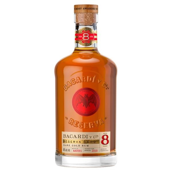 Bacardi Reserva Ocho Rare Gold Rum (70cl)