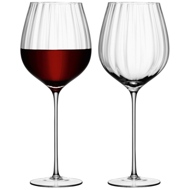 LSA Aurelia Red Wine Glass 660ml Clear Optic x 2