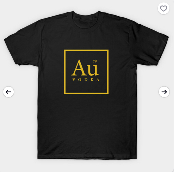 AU Vodka Black T Shirt - Available in S-M-L