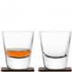 LSA Arran Whisky Tumbler 250ml and Walnut Coaster (Set of 2)