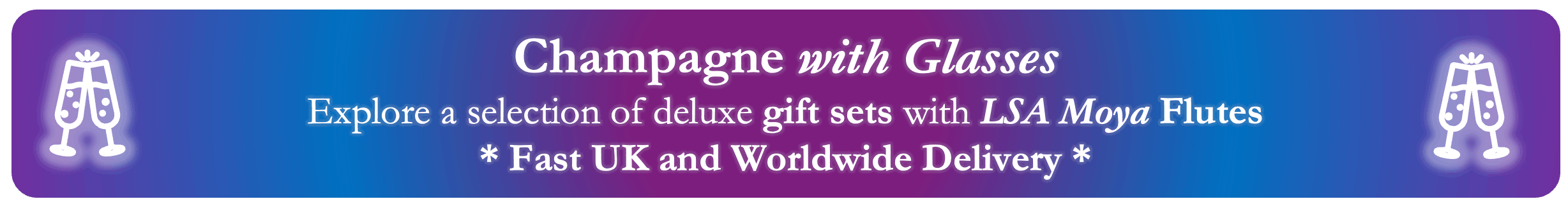 Champagne flutes, champagne glasses, alcohol gifts, posh alcohol