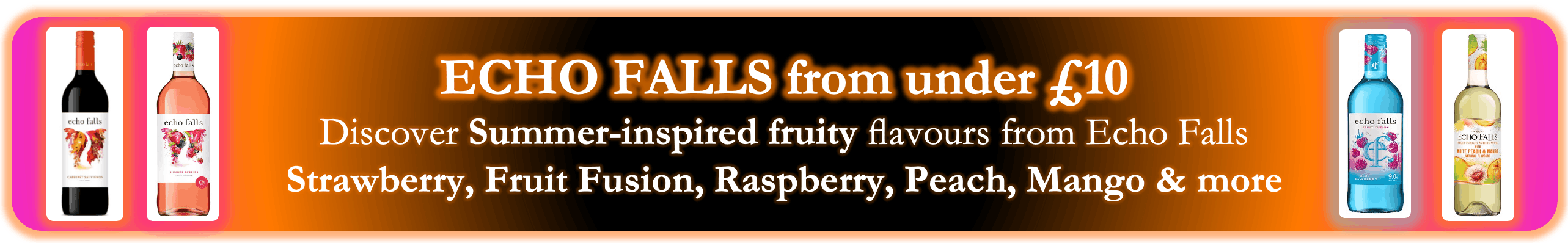 Echo Falls cheap wine, strawberry, summer wine