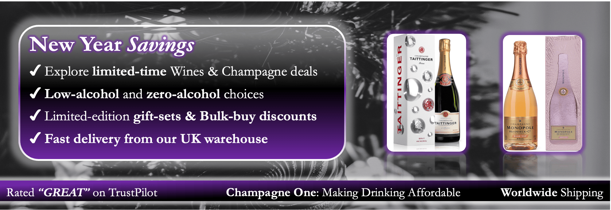 Wine and champagne for delivery, cheap alcohol, cheap vodka