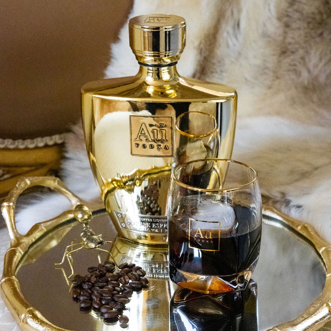 AU Vodka Double Espresso Coffee Liqueur Limited Edition (70cl) Champagne One