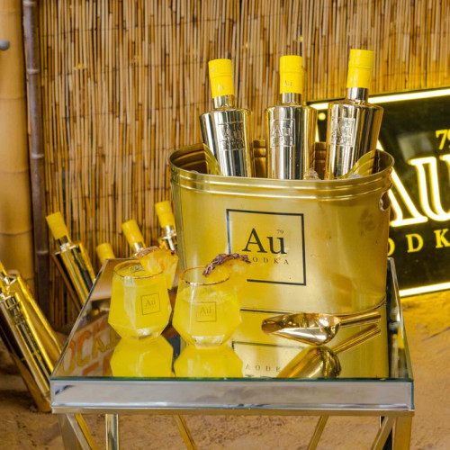 AU Vodka Gold Ice Bucket (10Ltr) Champagne One