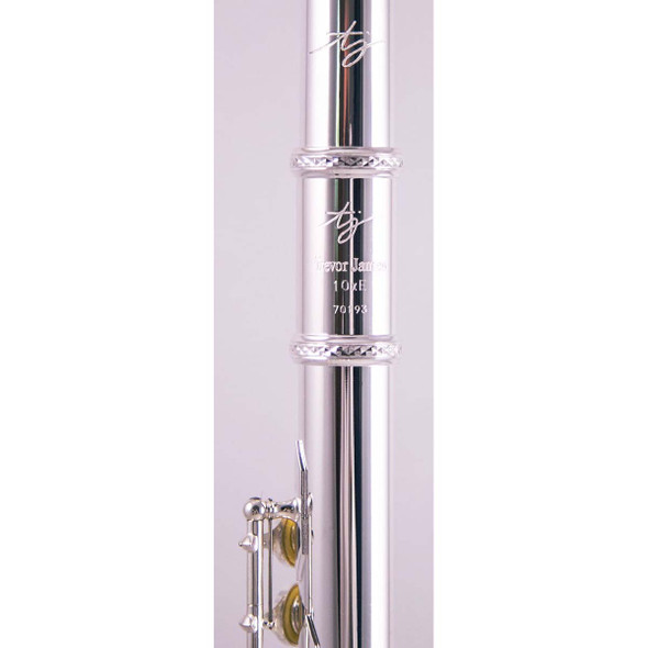 TREVOR JAMES TJ10X FLUTE - CS 925 SILVER LIP PLATE AND RISER (3042EASLRW)