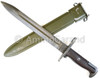 M1 Garand Bayonet UFH w/Scabbard 10" WWII UNMODIFIED with Early Brown Grips