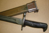 M1 Garand Bayonet U C w/Scabbard 10&quot; "Bowie" Point WWII 1942 MODIFIED