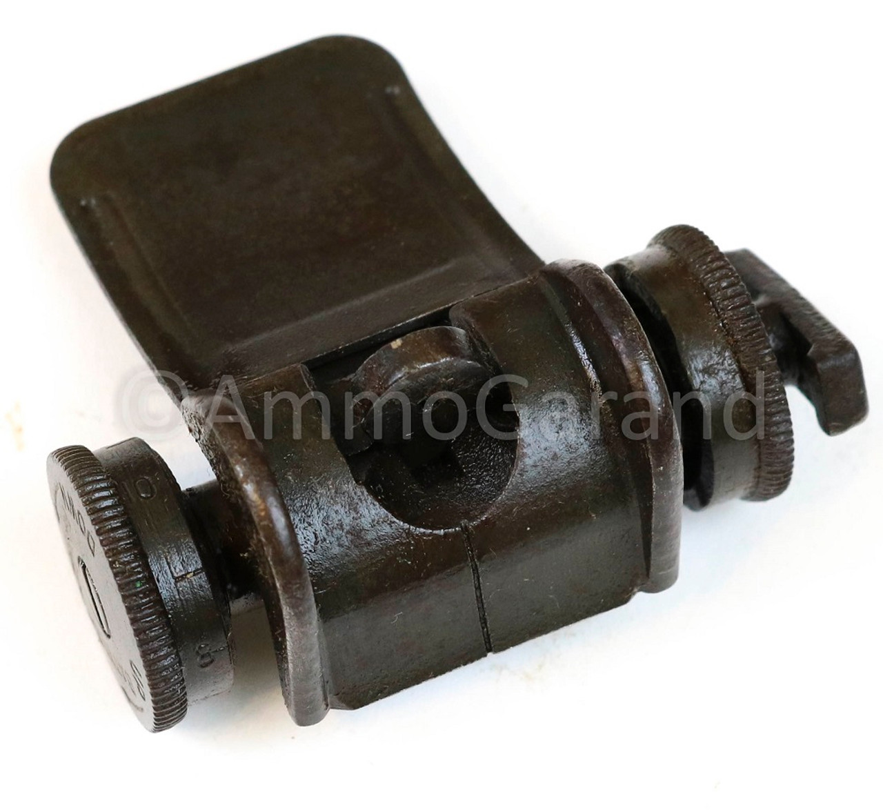 M1 Garand Rear Sight Assembly Type III Lock Bar Complete <br>WWII Original Springfield SA