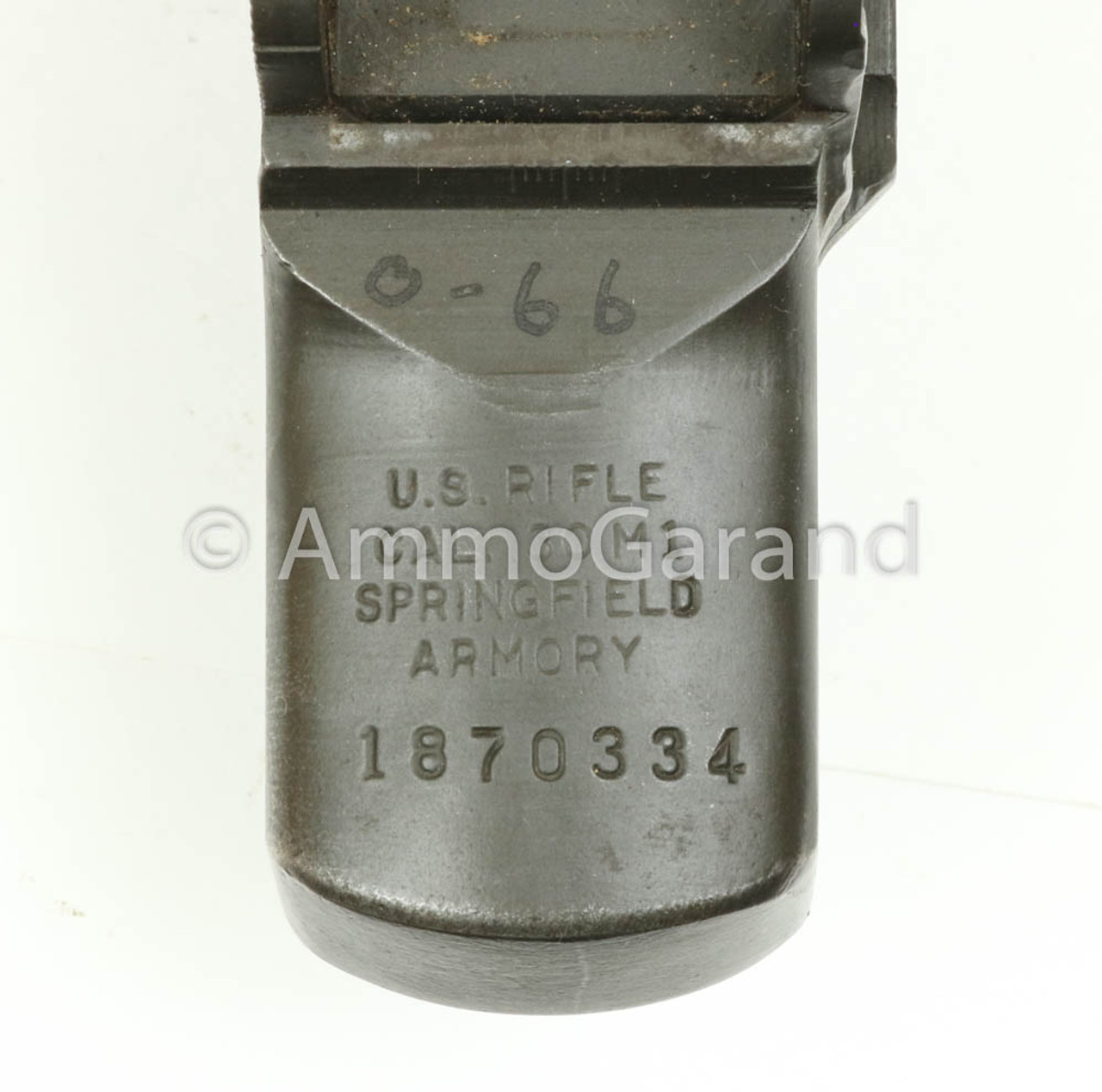 M1 Garand Receiver Springfield WWII SA Aug 1943 USMC Crane 0-66 Marked