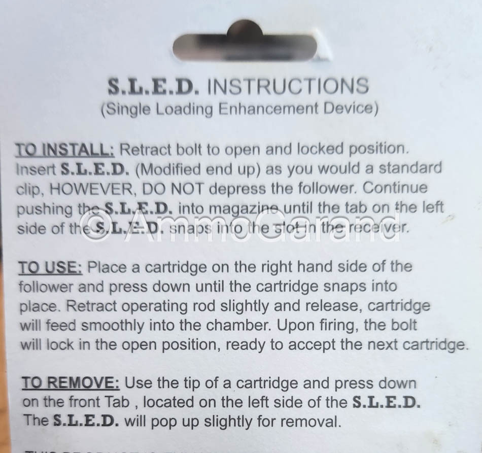 M1 Garand S.L.E.D. Clip (Single Loading Enhancement Device