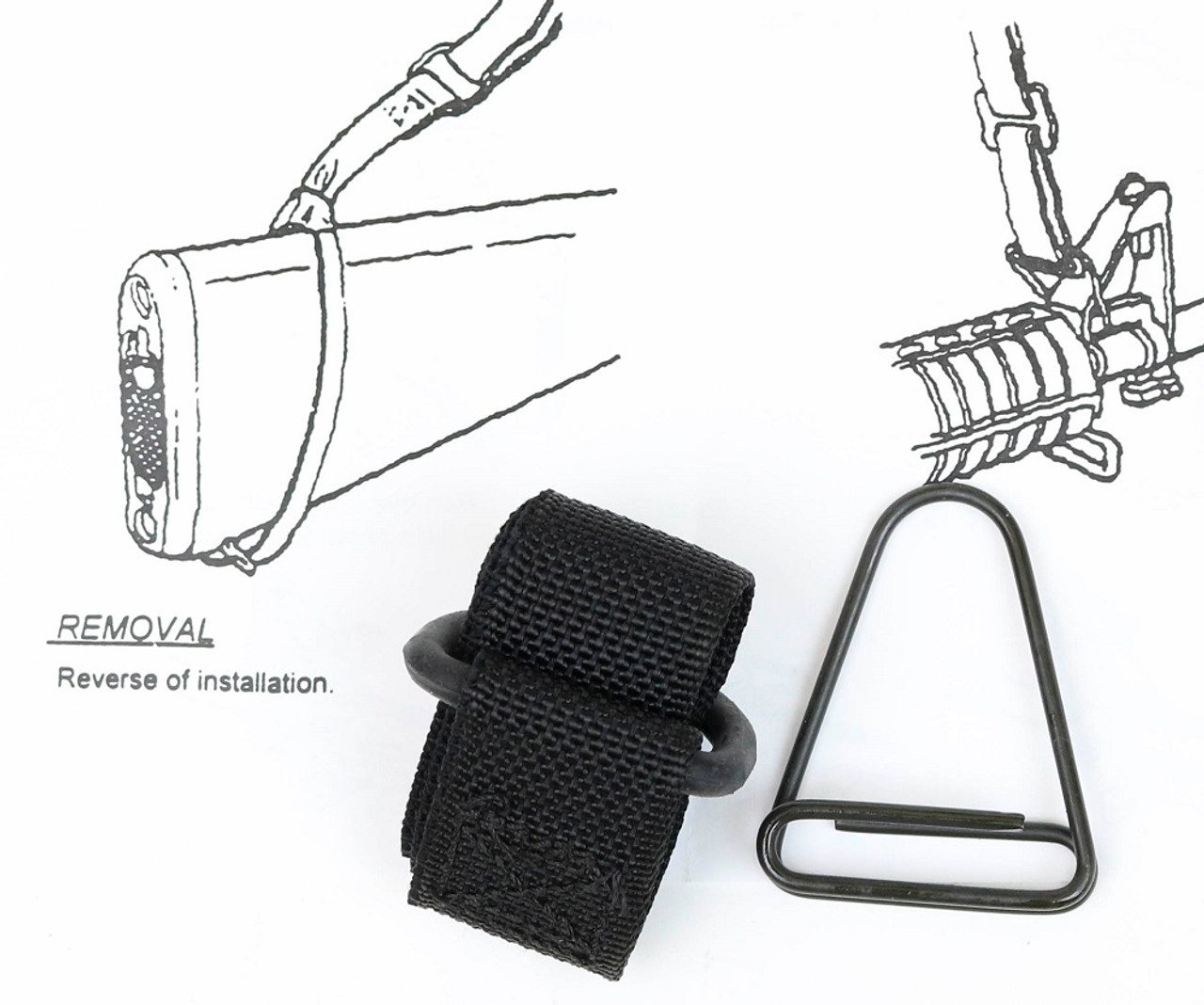 USGI  Sling Adapter Set for M16 AR15 "Silent" Slings Packrats