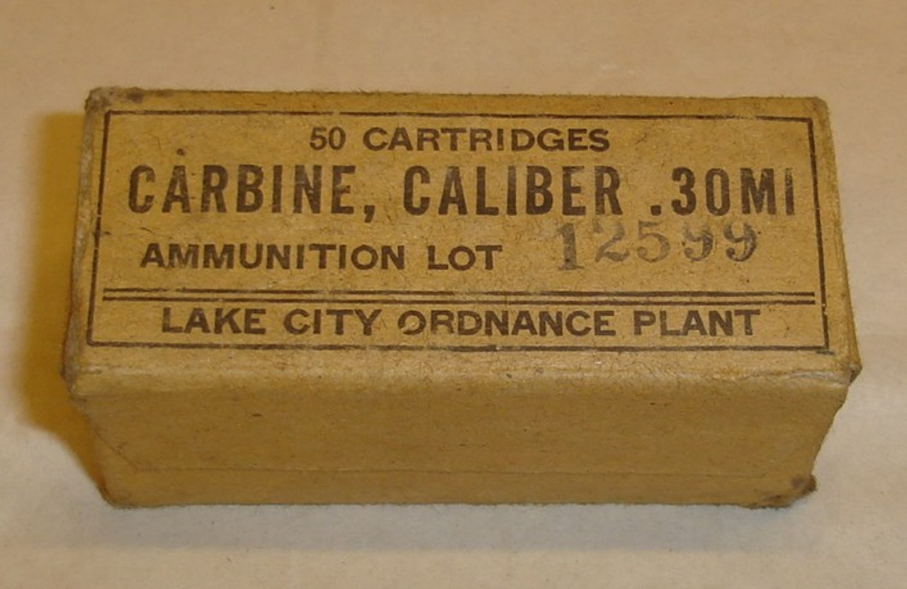 30 Carbine Lake City Original SEALED WWII Box LC