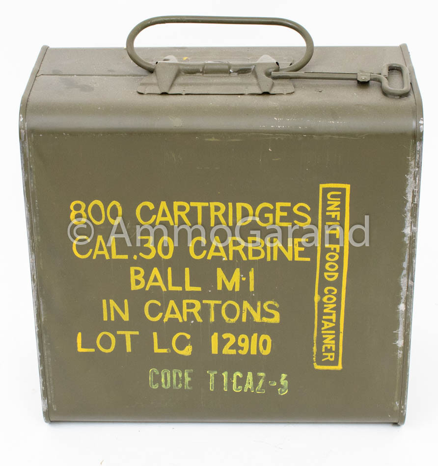 30 M1 Carbine 800rd Spam Can Lake City WWII in Boxs - Packrats