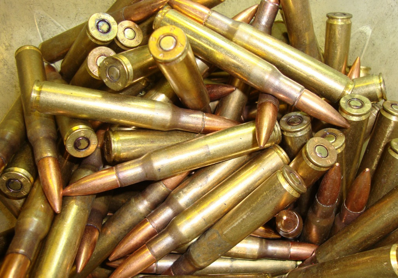 Boxer Primed ammunition in a free 30 caliber metal ammo