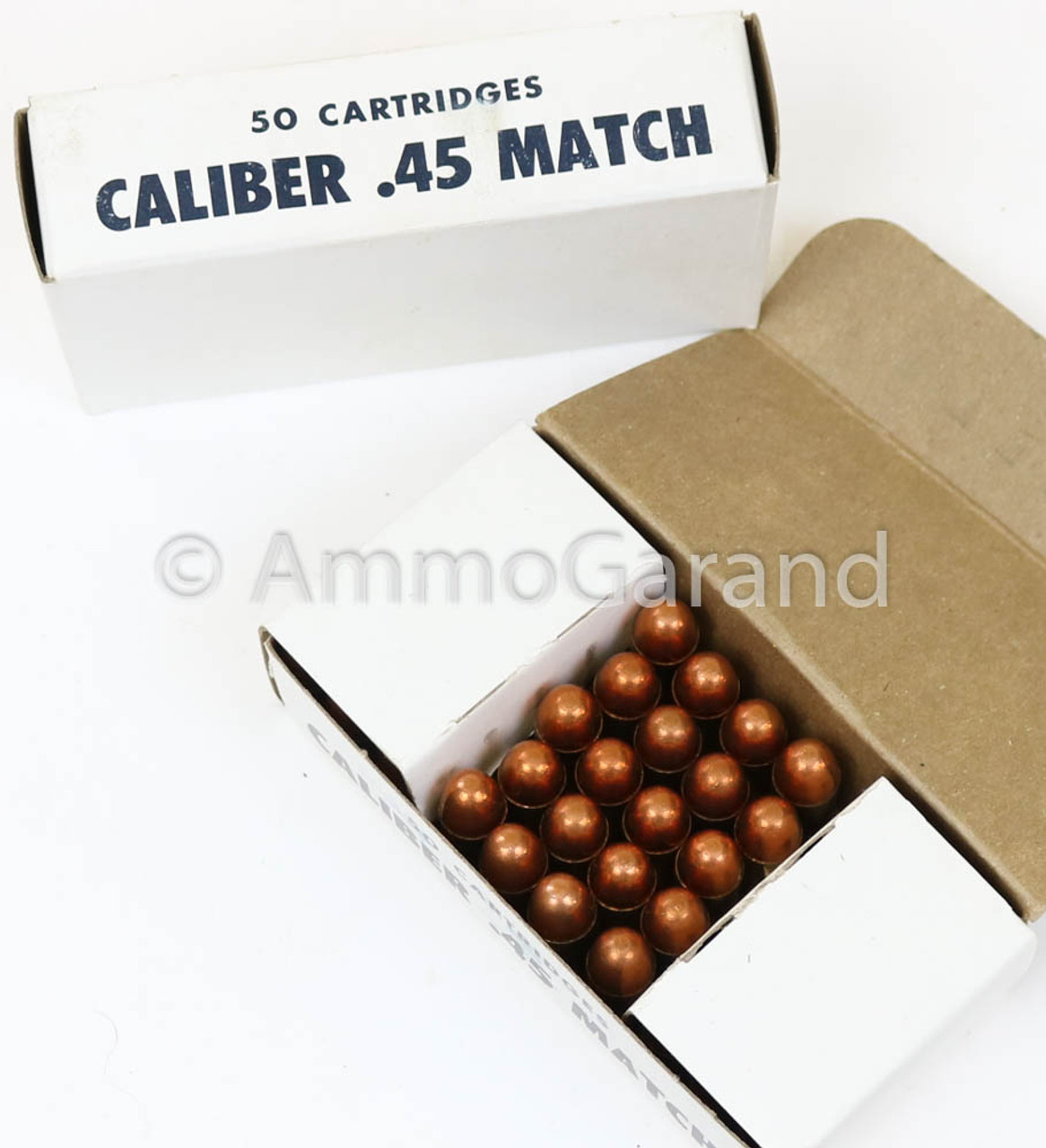 .45 ACP Match USGI 230gr FMJ Ball 50rd Box 1975 Lot WCC-21-20