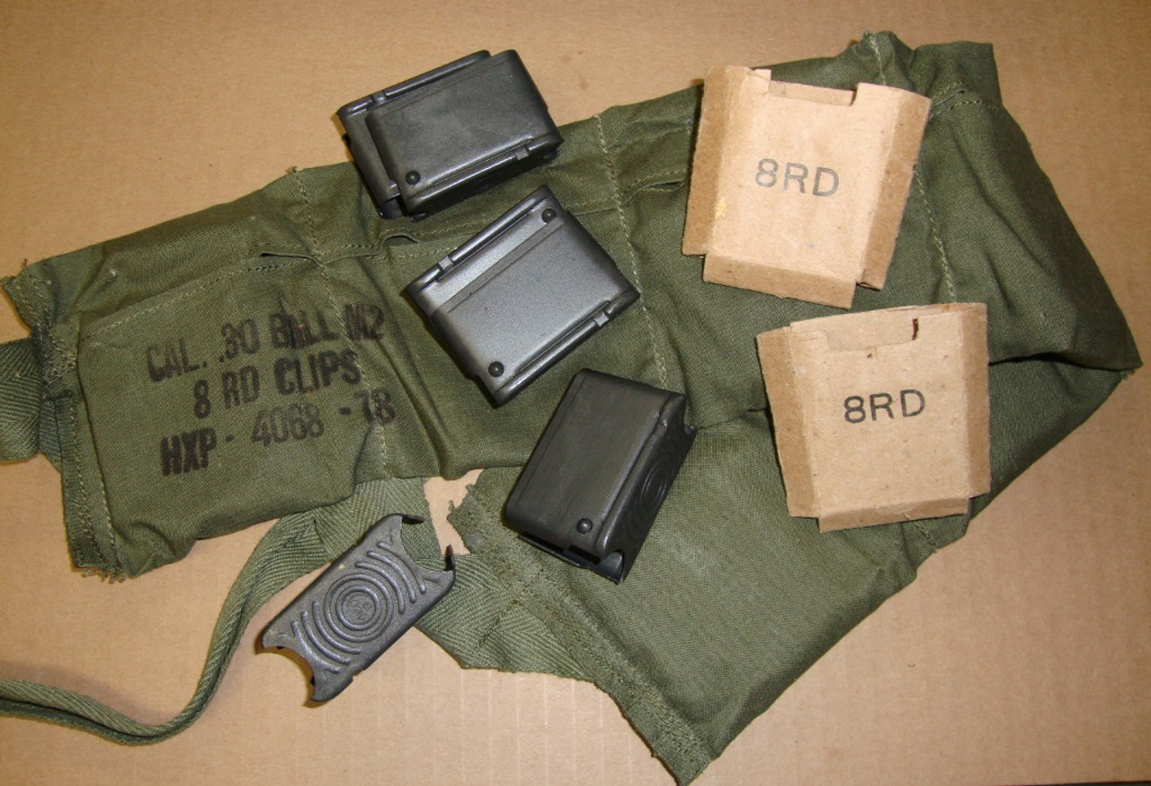 M1 Garand Bandoleer Repack Set - 8rd Clips Bando Cardboards