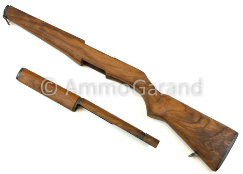 M1 Garand Matched Stock Set w/Metal - Walnut "Slim" Pattern with all New Metal Installed