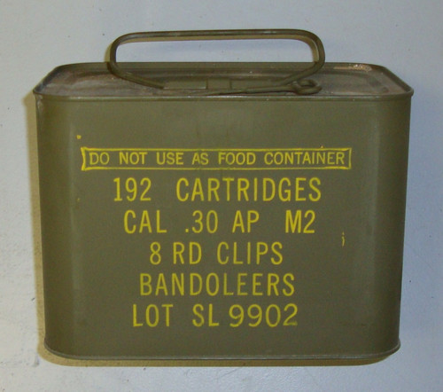 30-06 Armor Piercing AP M2 192rd Spam in M1 Garand Clips &amp; Bandoleers