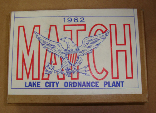 30-06 M72 .30 Match Lake City 1962<br> Lot 12151<br>20rd Box 30-06 M72 .30 Match Lake City 1962<br> Lot 12151<br>20rd Box