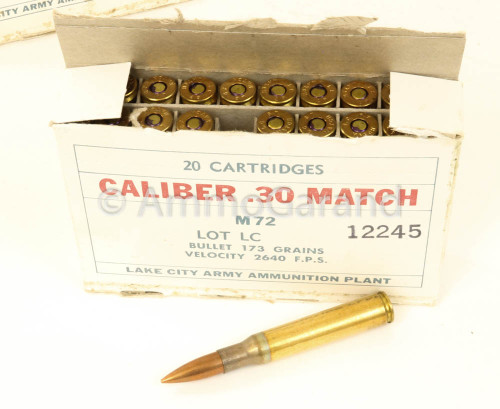 30-06 M72 .30 National Match Lake City 1967 Lot 12245 <br>20rd Box 30-06 M72 .30 National Match Lake City 1967 Lot 12245 <br>20rd Box