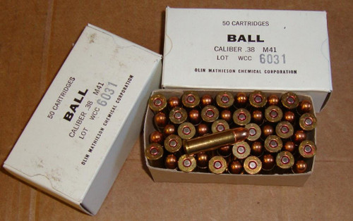 .38 Special M-41 50rd Boxs Winchester 1966 USGI