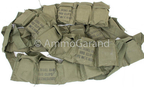 USGI M1 Garand Bandoleer with Cardboards WCC 1953 (No Ammo or Clips)
