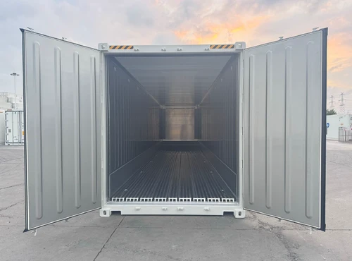 40ft High Cube Reefer Shipping Container | New, One-Trip | ThermoKing, 1/2 Doors, T Floor | Oakland, CA