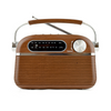 Vintage Rechargeable Bluetooth AM/FM Radio - Wood Effect