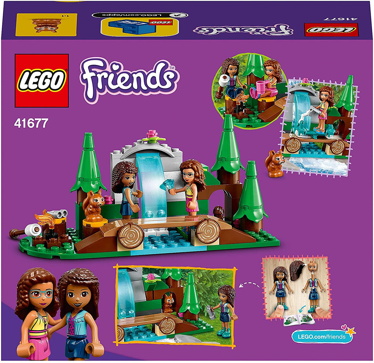 LEGO Friends Forest Waterfall Camping Adventure Set