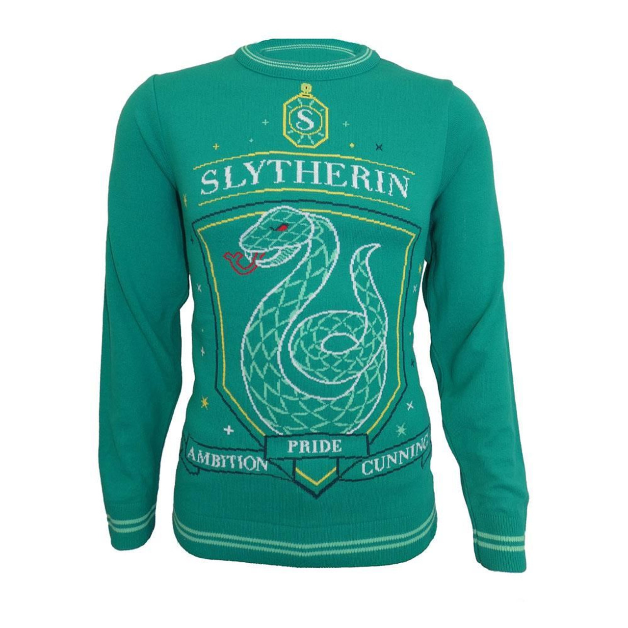 Harry Potter Sweatshirt Christmas Jumper Slytherin Size S