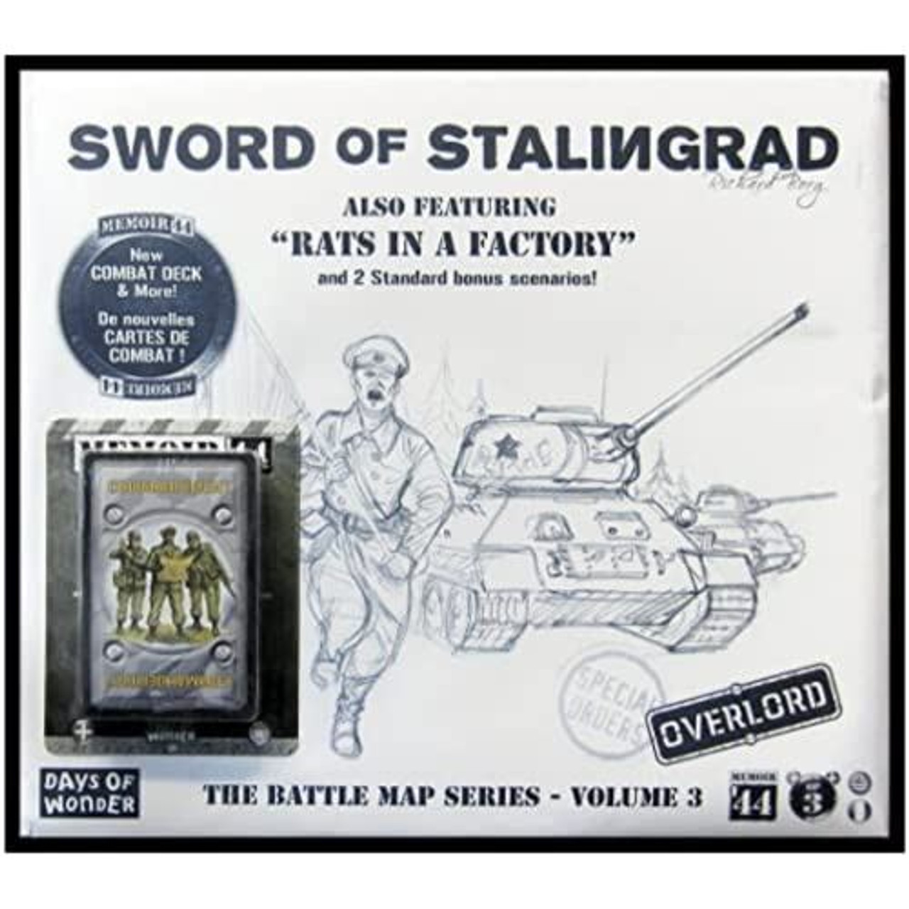 Memoir 44 Battle Map OP3 Sword of Stalingrad Expansion Board Game