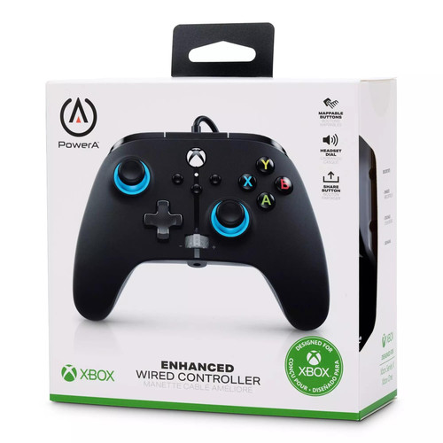 PowerA Enhanced Wired Controller Blue Hint for Xbox Series X/S | Xbox One