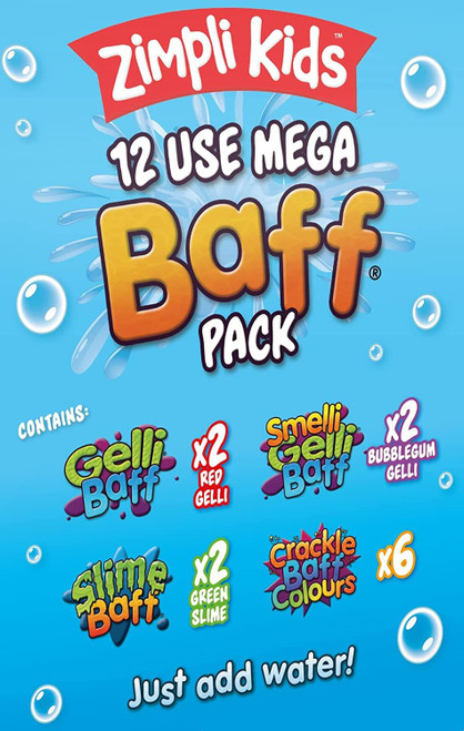Zimpli Kids Mega Value Baff Pack - Gelli, Slime & Crackle