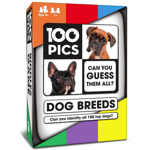 100 PICS Dog Breeds Card Game