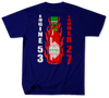 Unofficial  Philadelphia Fire Department Engine 53 Ladder 27 Shirt v1