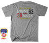 Unofficial FDNY Engine 63 / Ladder 39 / Battalion 15 Shirt v6