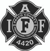 Pasco County Firefighters Local 4420 Black and Silver Shirt