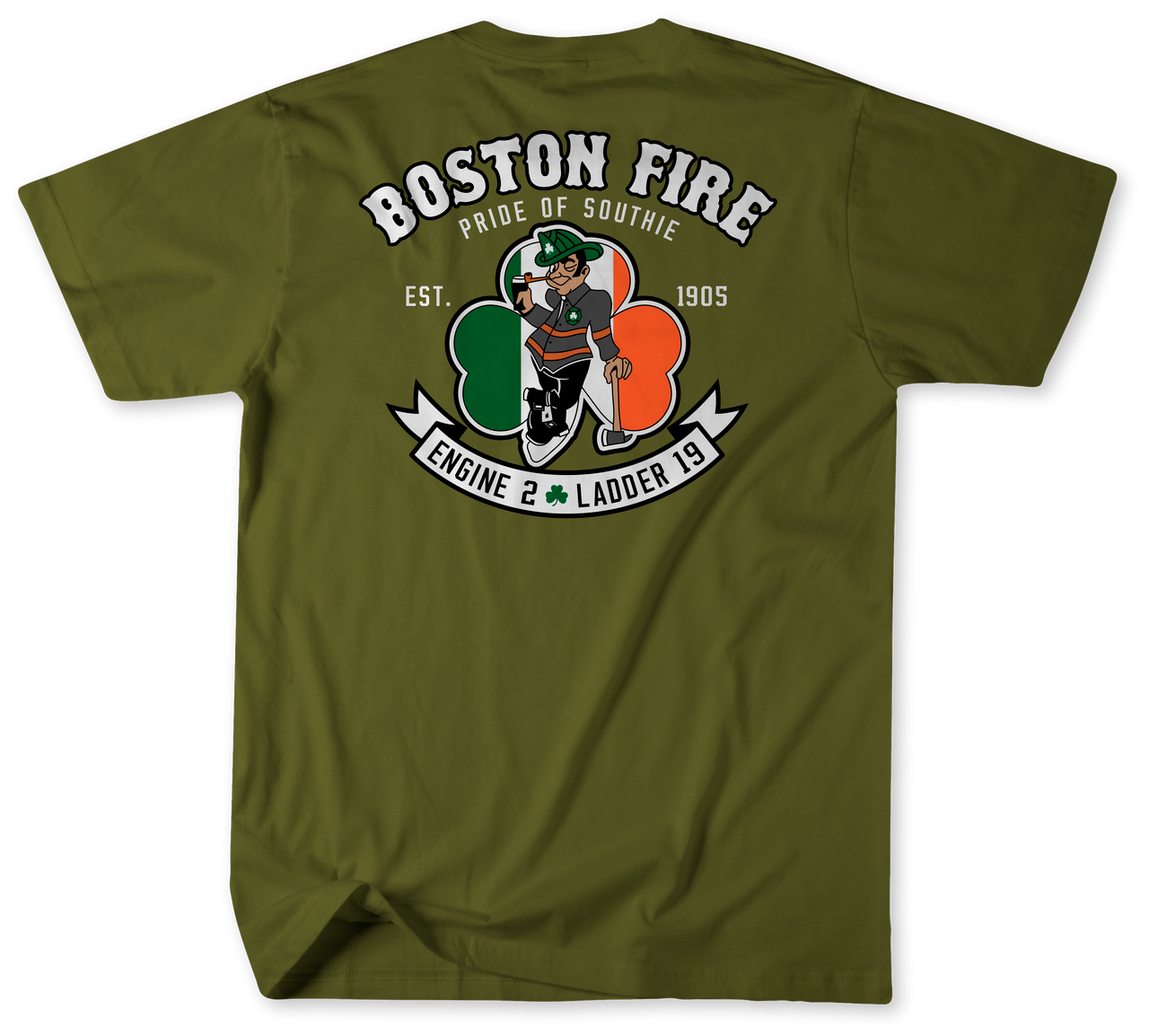 Unofficial Boston Fire Department Engine 2 Ladder 19 Shirt