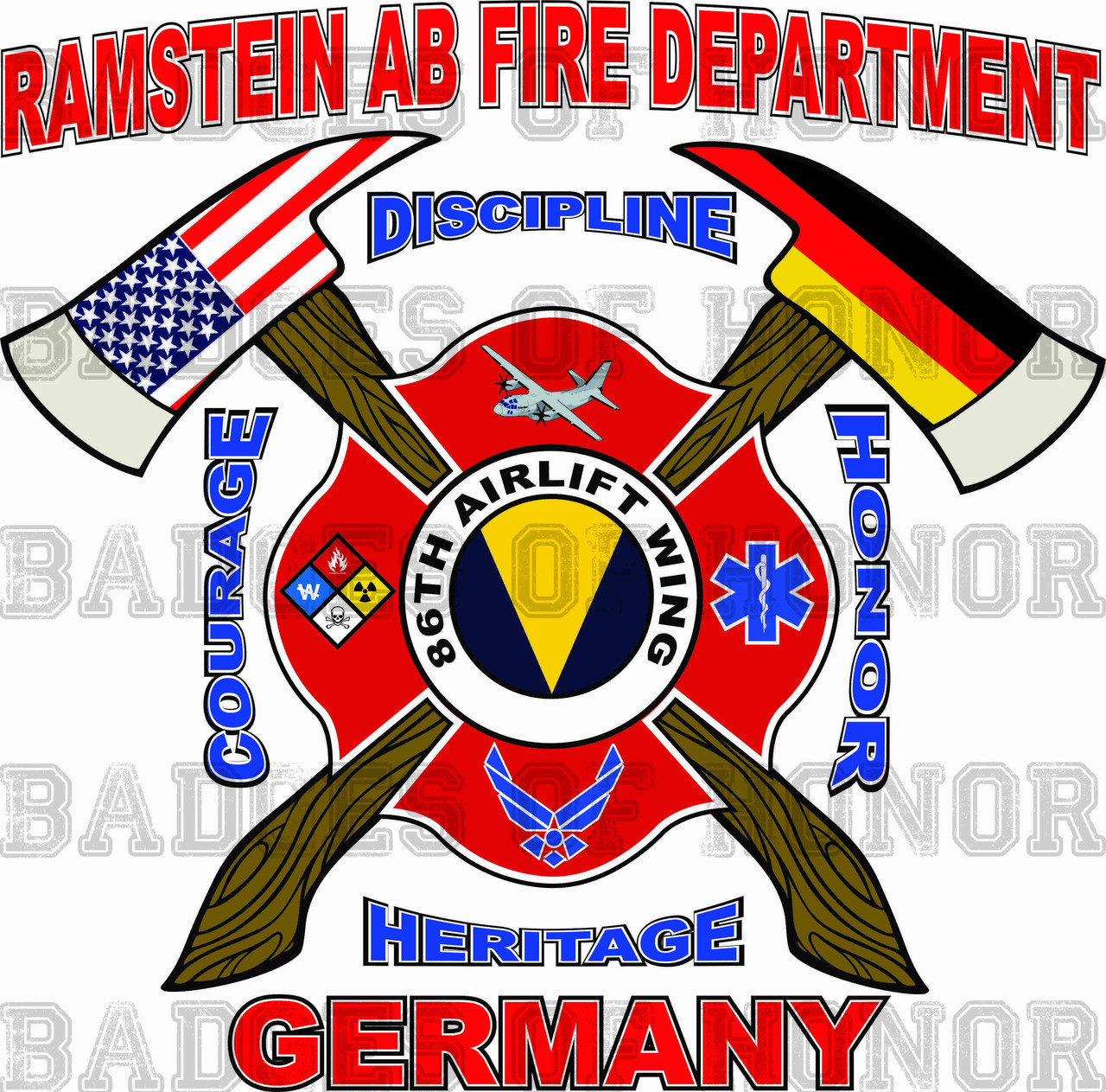 Ramstein AB Fire Department Shirt