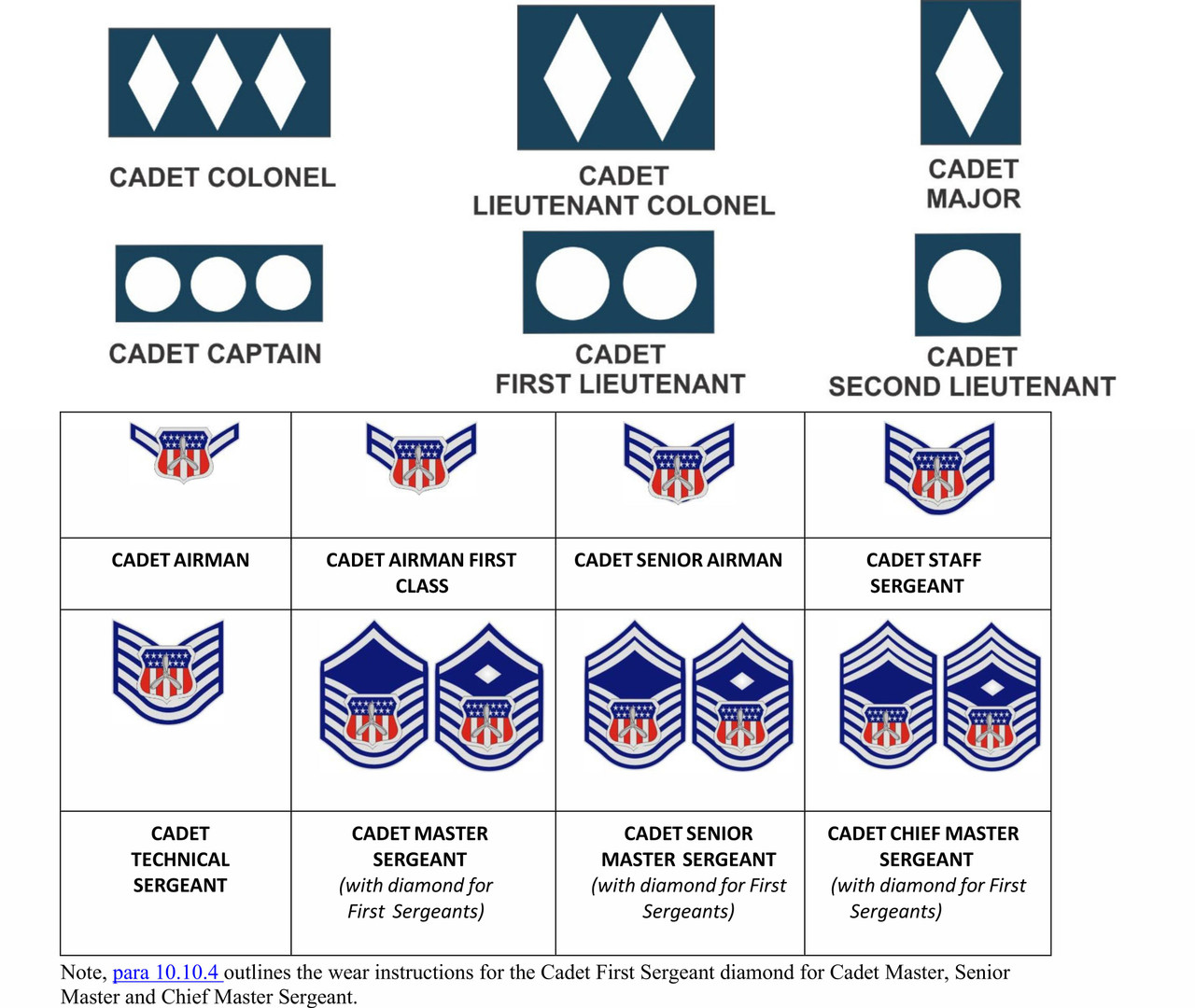 Cadet Rank Shirt - Badges of Honor