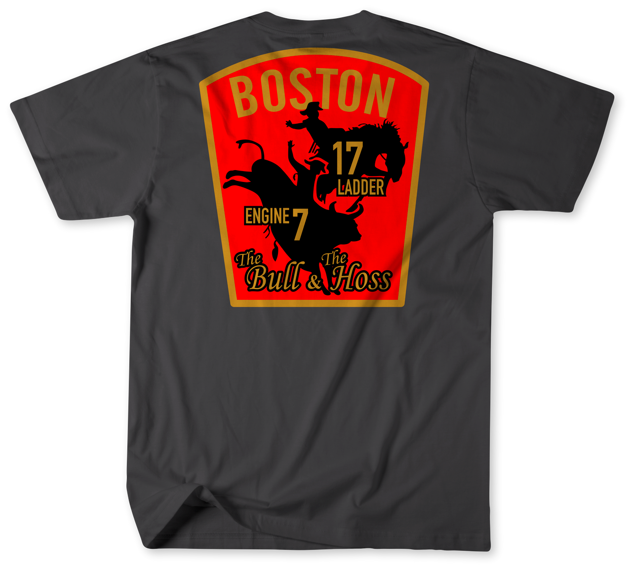 Unofficial Boston Fire Department Engine 7 Ladder 17 Shirt