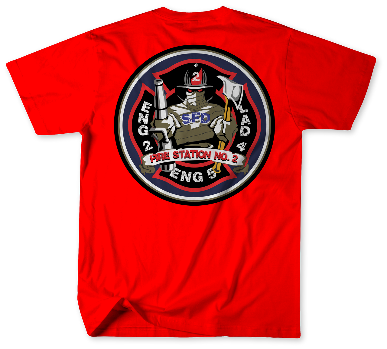 Slaughter Station 21 Fire Department Custom Firefighter Shirt | mail ...