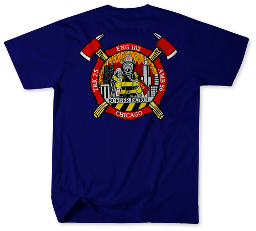 Unofficial Chicago Fire Department Firehouse 102 Shirt